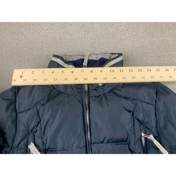 Snowimage Women's Small‎ Navy Blue Belted Puffer Winter Coat - Picture 7 of 14